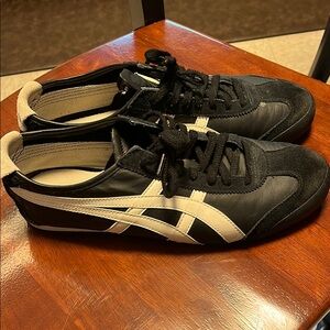 Onitsuka Tiger by Asics Black and White Sneakers Iconic Style